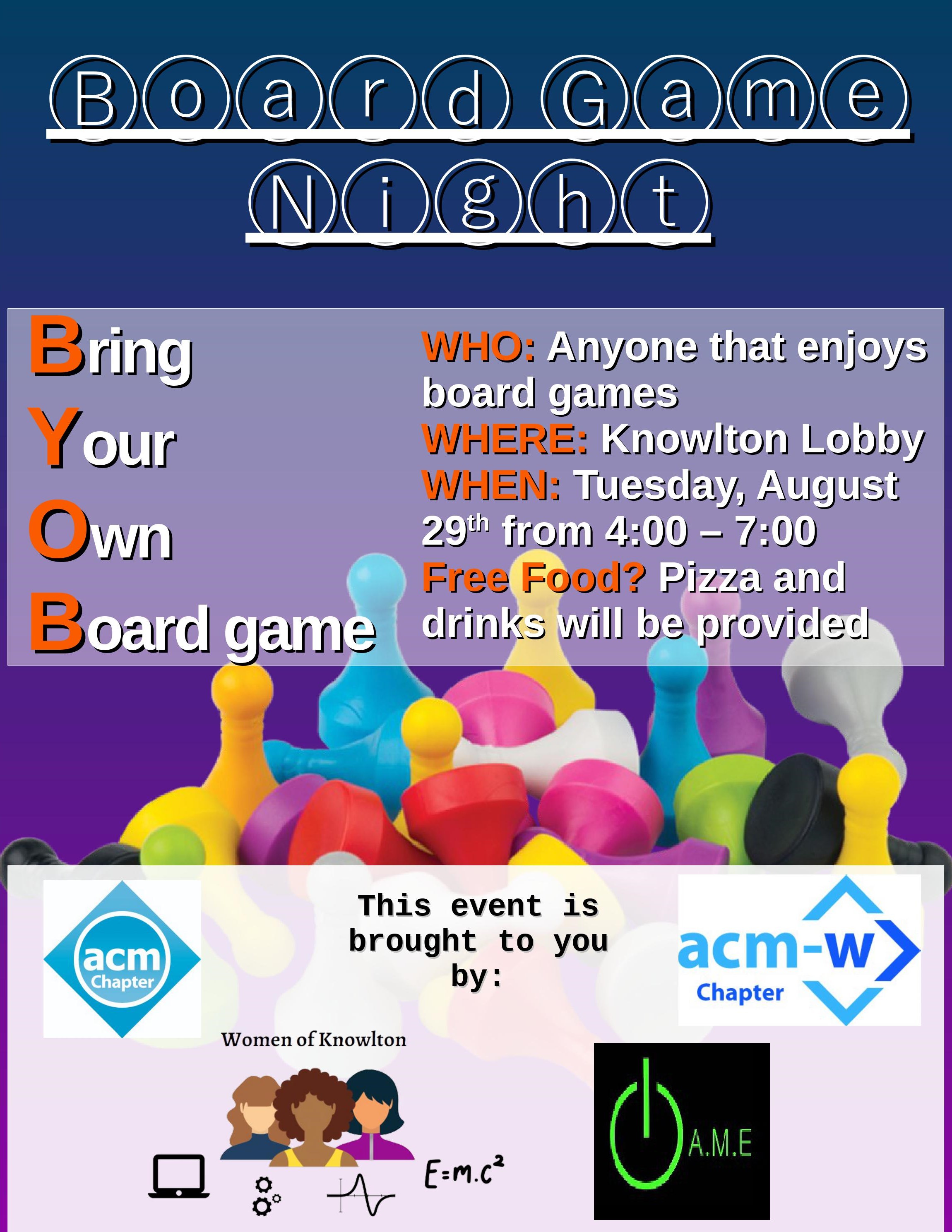 Board Game Night Poster