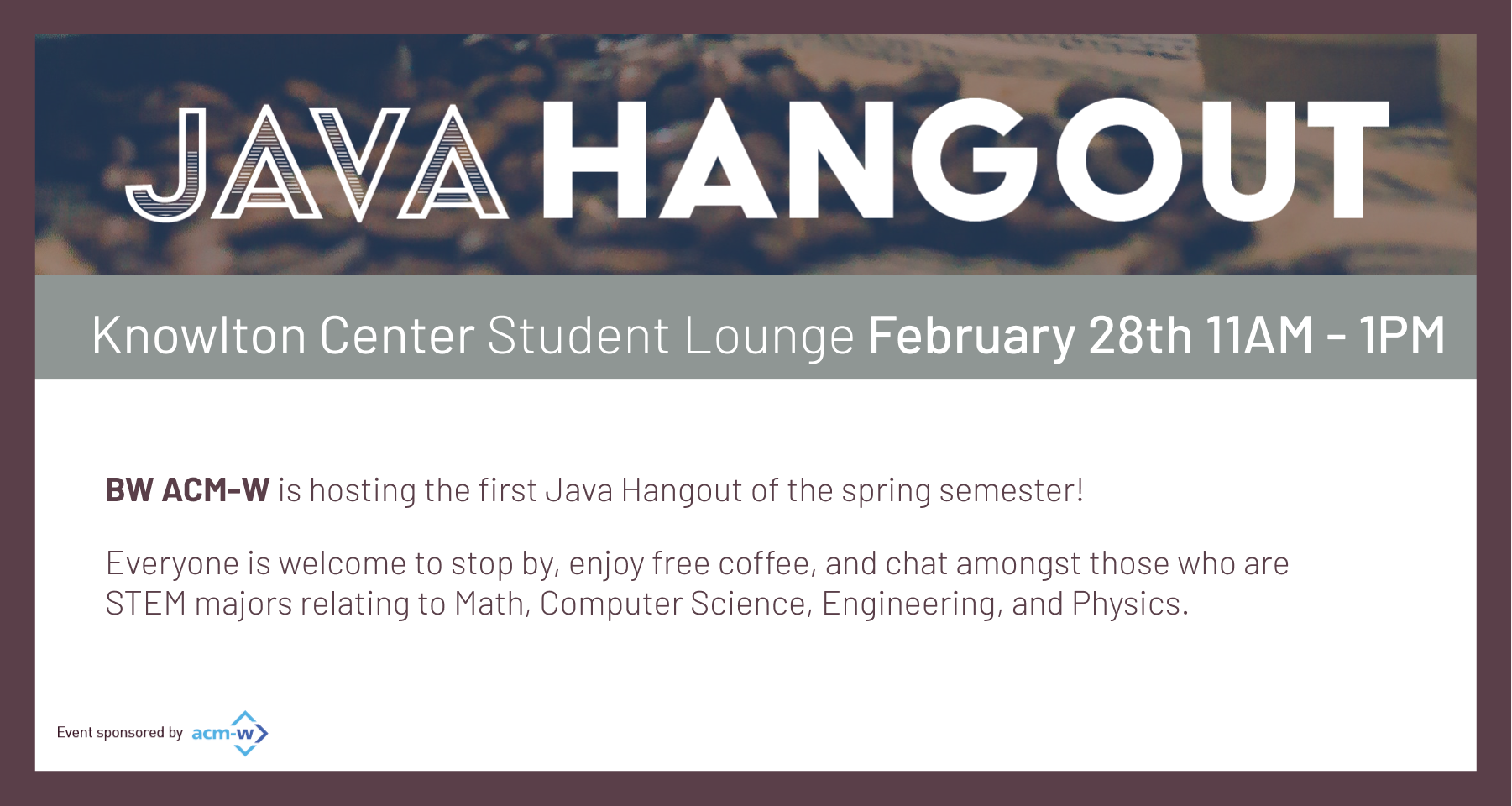 Java hangout ad