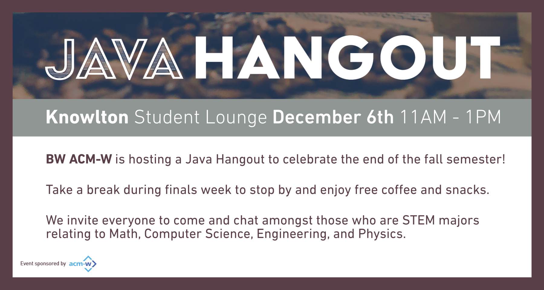 JAVA Hangout Poster